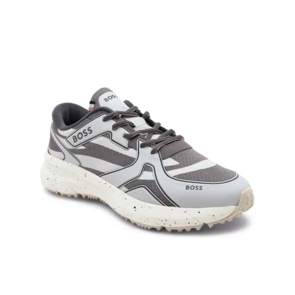 Boss Other - BOSS Men's Gray and White Sneakers